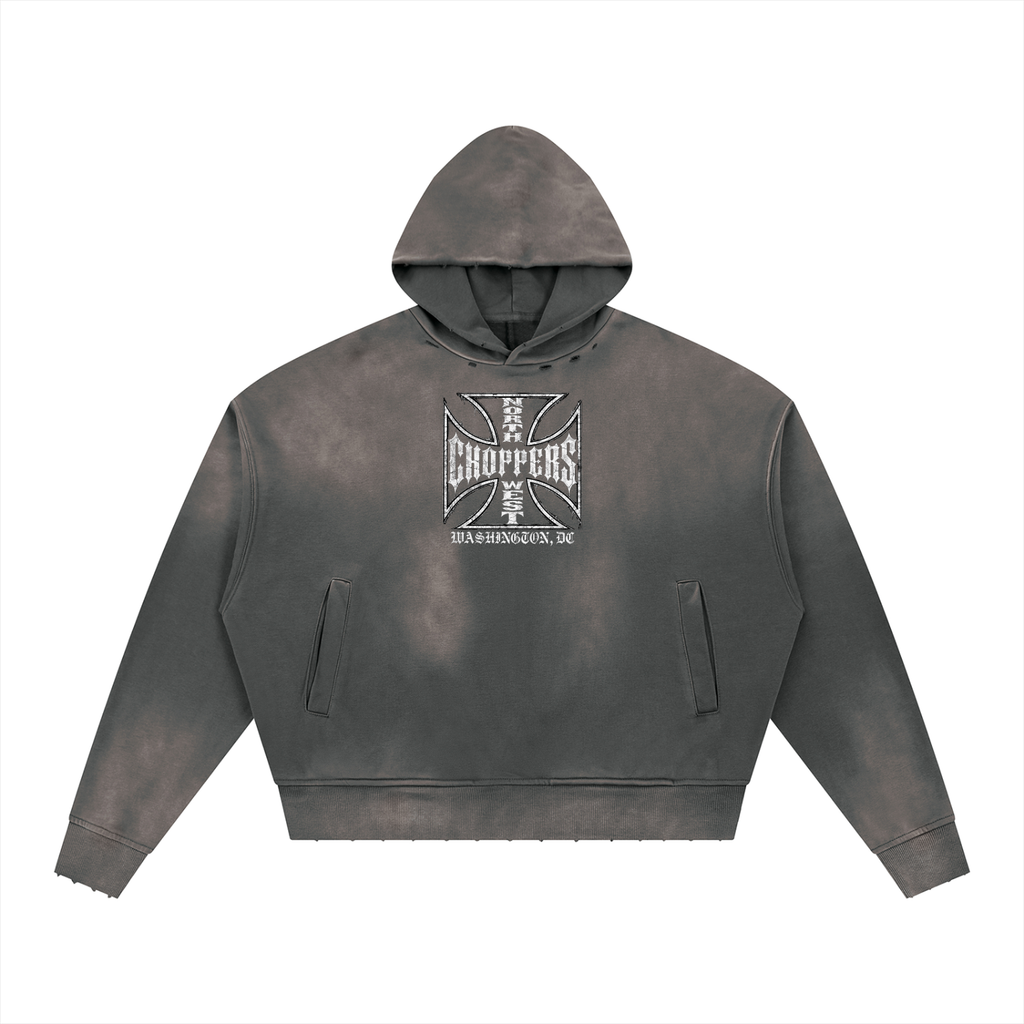 NW Sunfade Distressed Boxy Hoodie