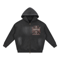 NW Sunfade Two-way Zipper Boxy Fleece Hoodie