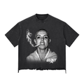 Crash Out Snow Wash Raw-Hem Boxy T-shirt