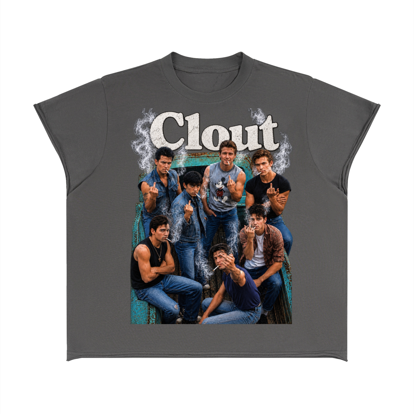 Outside V2 Boxy Raw Edge T-Shirt